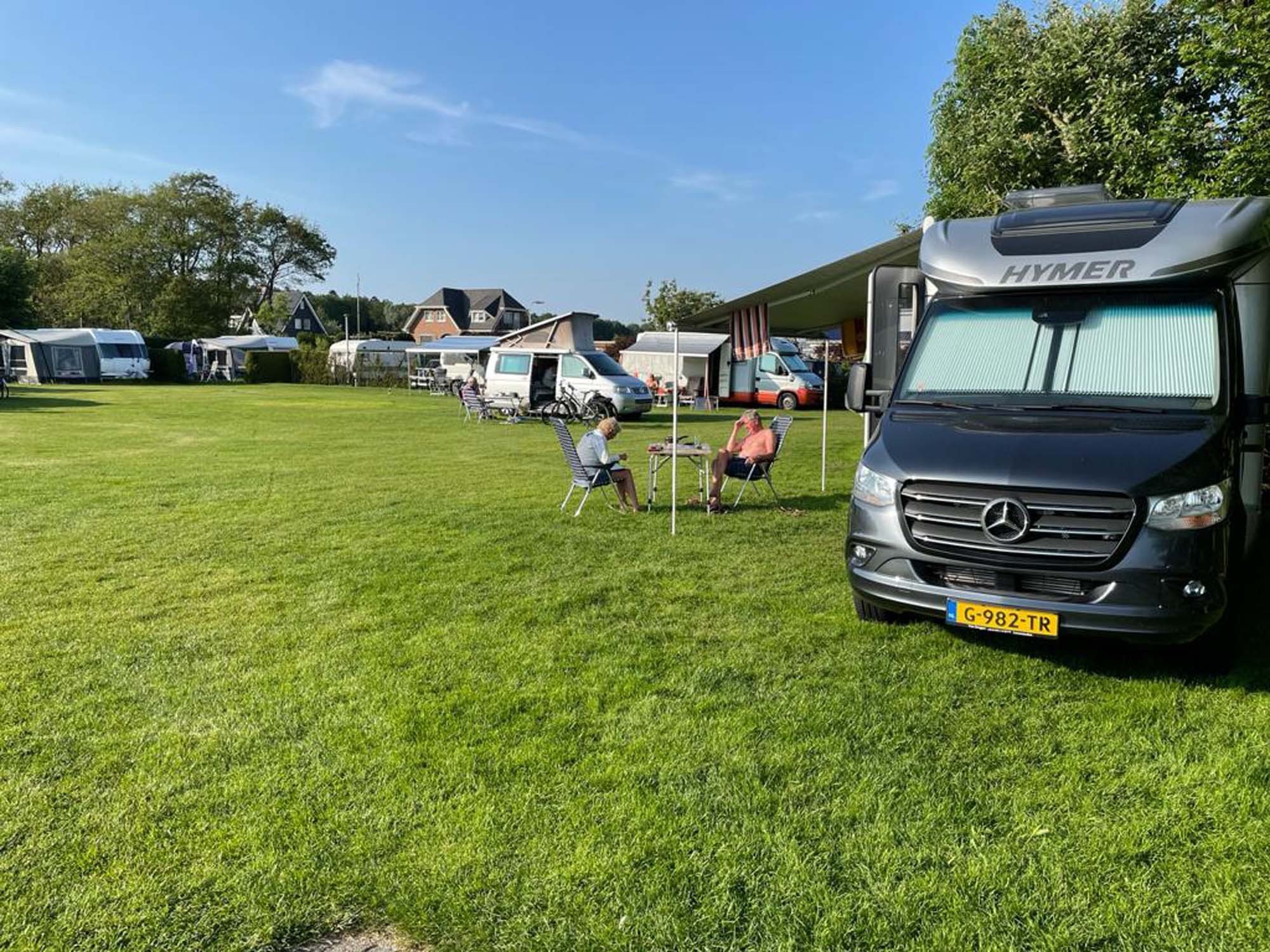 Camping near the sea